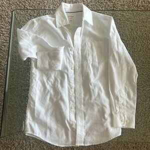 Cat & jack white button down dress shirt size M